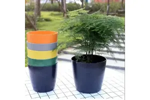 Plastic Flower Pots Outdoor Customized Volume and Color Competitive Price Lightweight PP Garden Pots for Plants from Vietnam